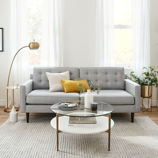 Sofa văng nỉ chân gỗ SFV-104