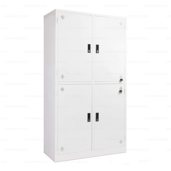 Tủ hồ sơ sắt 4 cánh trắng AS-19