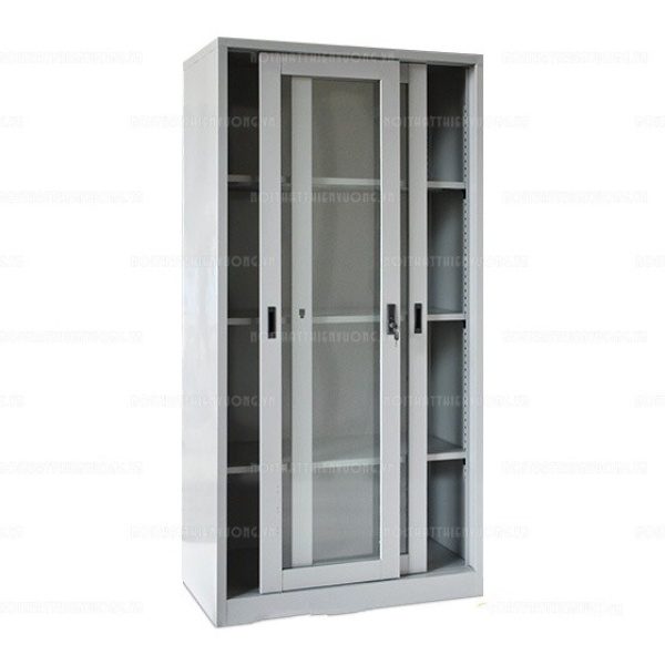 Tủ sắt văn phòng kính lùa suốt AS-14