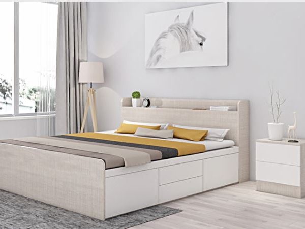 Giường gỗ đẹp giá rẻ – GN008
