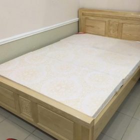 Giường Gỗ Sồi Đục 1m2 – GN013