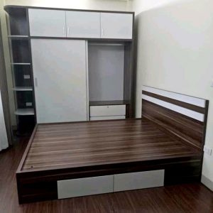 Giường hộp cải trắng 1m6 – GN018