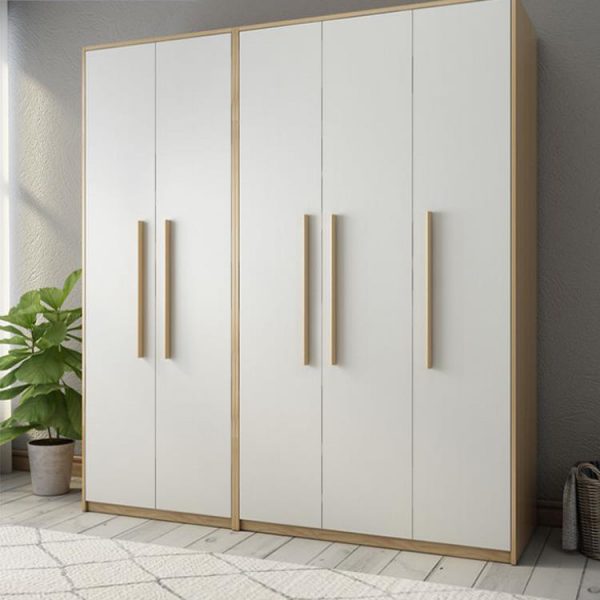 Tủ quần áo 5 cánh mở trắng LK-1919