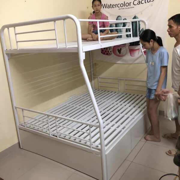 Giường sắt tầng ống tròn 1m6 - GS 36