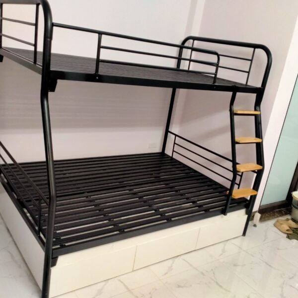 Giường sắt tầng 1m4 có hộc- GS 37