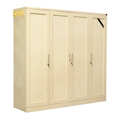 Tủ Sắt Đựng Quần Áo 4 Buồng Màu Kem VN03